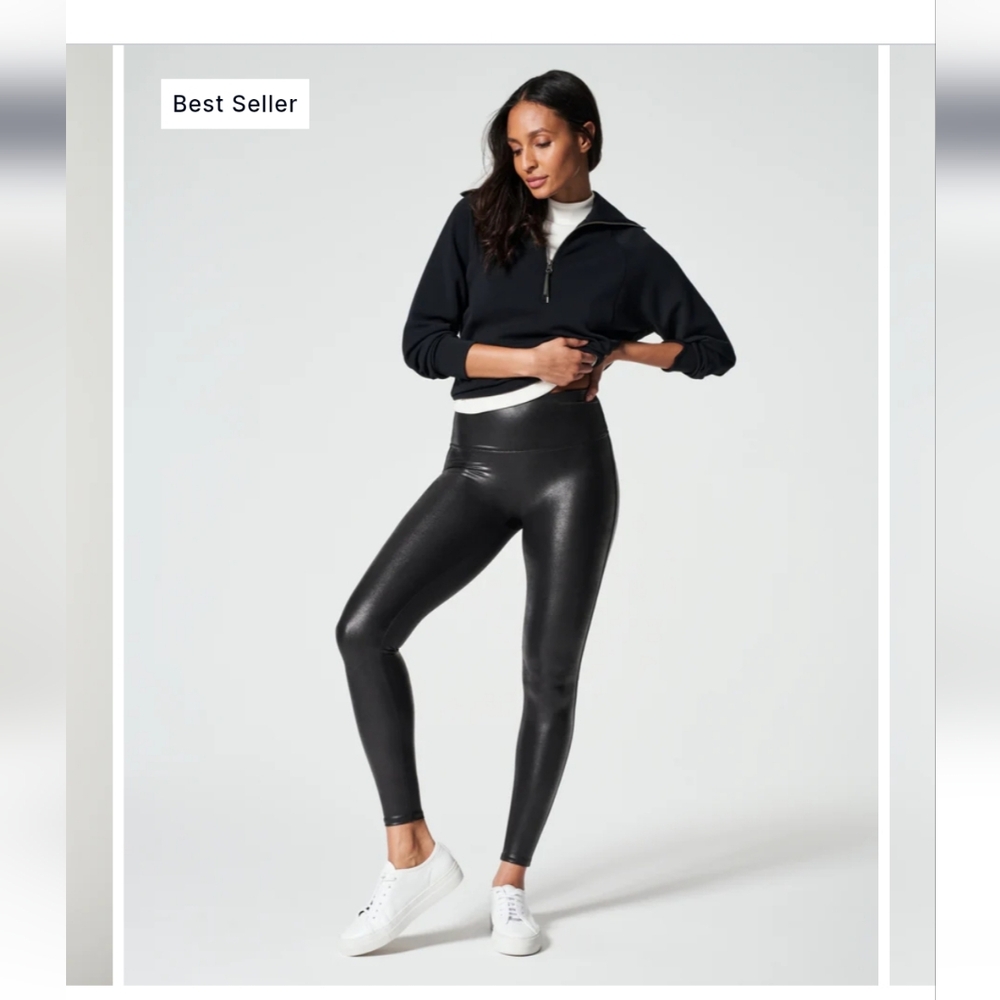 SPANX Shape Faux Leather Leggings